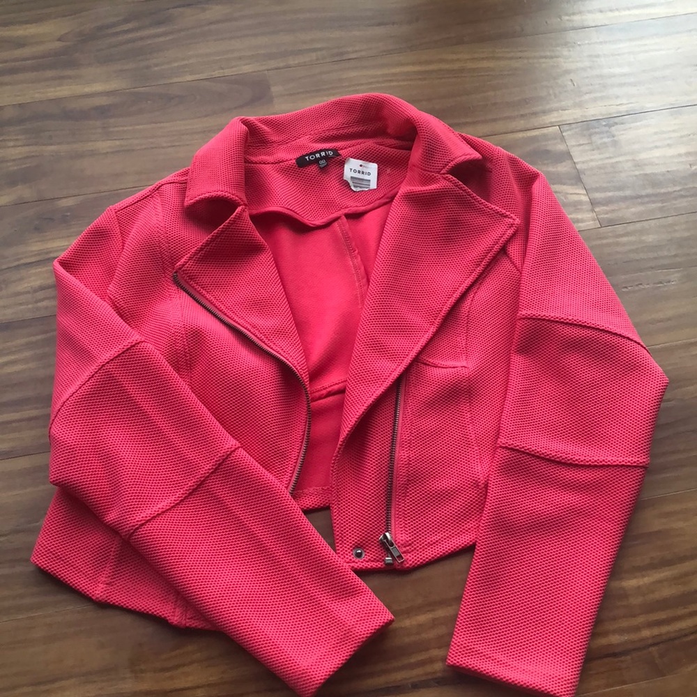 Torrid Pink Moto Jacket